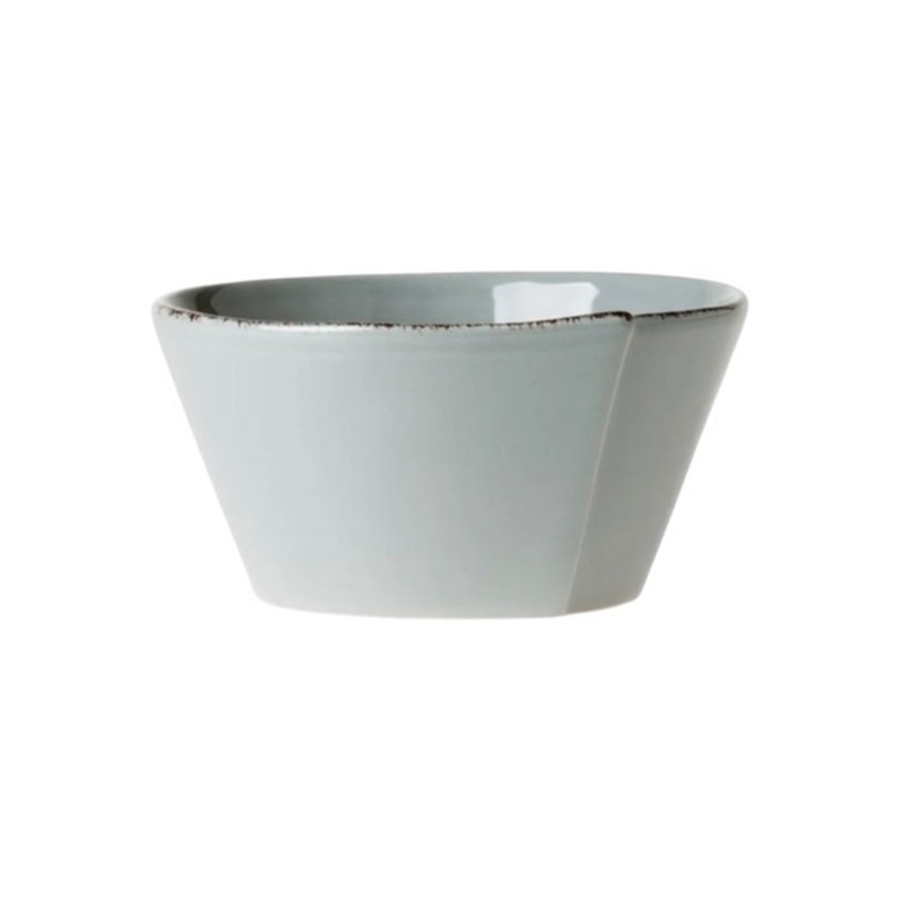 Vietri Lastra Gray Stacking‎ Cereal Bowl, NEW, Diameter: 6", Height: 3"